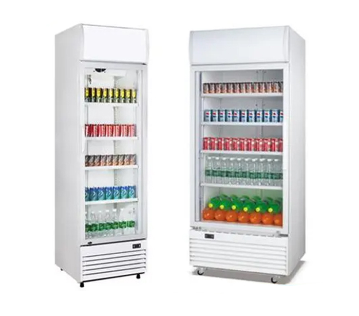 Small Beverage Fridge Built in with Led Light Box and Logo 300 Liters China manufacturer factory